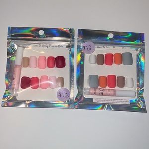 Press and Glue on Nails!!